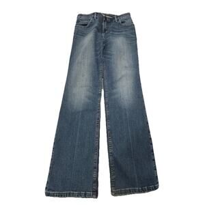 Wrangler Q Baby Womens Jeans Size 29 X 32 medium Wash Bootcut Denim Pant WRQ20TB